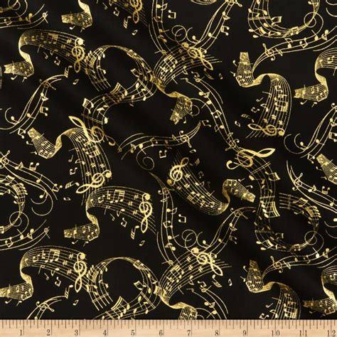 timeless treasures metallic instrumental instruments black fabric|Fabric Timeless Treasures Music .